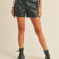 Leila Faux Leather Shorts
