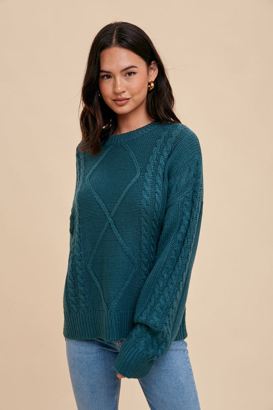 Yolanda Cable Knit Sweater